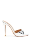 Superdown Tori Heel In Metallic Silver