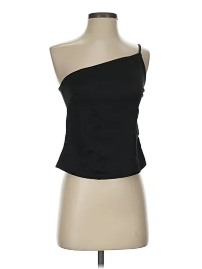 Pre-owned Superdown Tube Top Black One Shoulder Neckline Tops