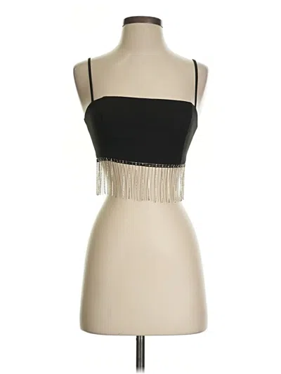 Pre-owned Superdown Tube Top Black Strapless Neckline Tops