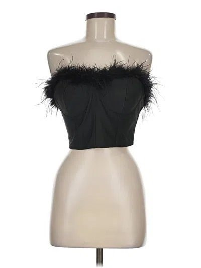 Pre-owned Superdown Tube Top Black Strapless Neckline Tops