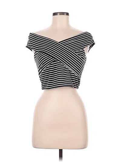 Pre-owned Superdown Tube Top Black Strapless Neckline Tops