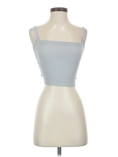 Pre-owned Superdown Tube Top Blue Strapless Neckline Tops