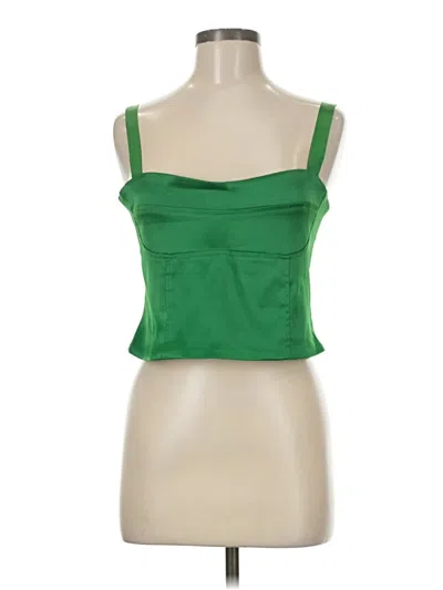 Pre-owned Superdown Tube Top Green Strapless Neckline Tops