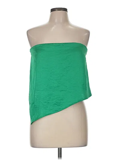 Pre-owned Superdown Tube Top Green Strapless Neckline Tops