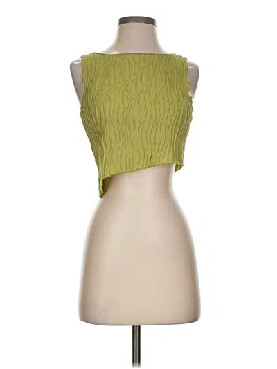 Pre-owned Superdown Tube Top Green Strapless Neckline Tops