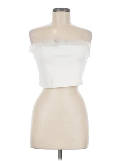 Pre-owned Superdown Tube Top Ivory Strapless Neckline Tops