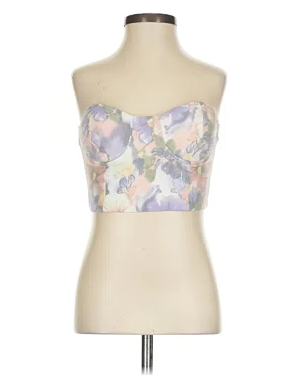 Pre-owned Superdown Tube Top Ivory Strapless Neckline Tops In White