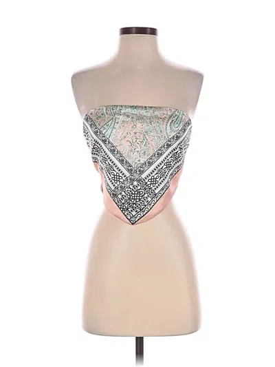 Pre-owned Superdown Tube Top Pink Strapless Neckline Tops