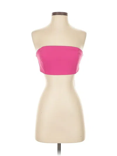 Pre-owned Superdown Tube Top Pink Strapless Neckline Tops In Multi