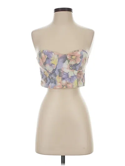 Pre-owned Superdown Tube Top Purple Strapless Neckline Tops