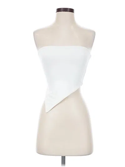 Pre-owned Superdown Tube Top White Strapless Neckline Tops