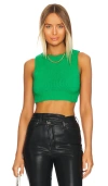 Superdown Valeria Crop Sweater In Jade