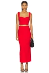 Superdown Veneda Skirt Set In Red