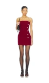 Superdown Veronica Mini Dress In Burgundy