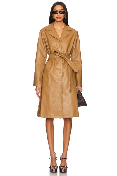 SUPERDOWN VIKTORIA FAUX LEATHER COAT