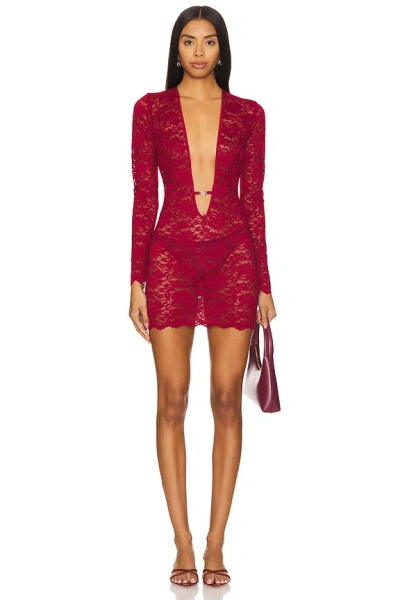 SUPERDOWN VIOLETTA SHEER MINI DRESS