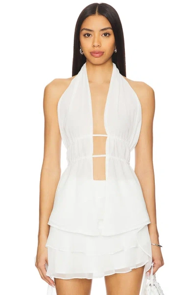 Superdown Wren Top In White