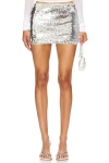 Superdown X Bridget Roselani Mini Skirt In Silver