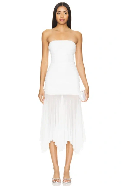 Superdown X Ella Rose Amaris Strapless Dress In White