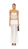 Superdown X Yhasmina Ferrara Mimi Maxi Skirt Set In White