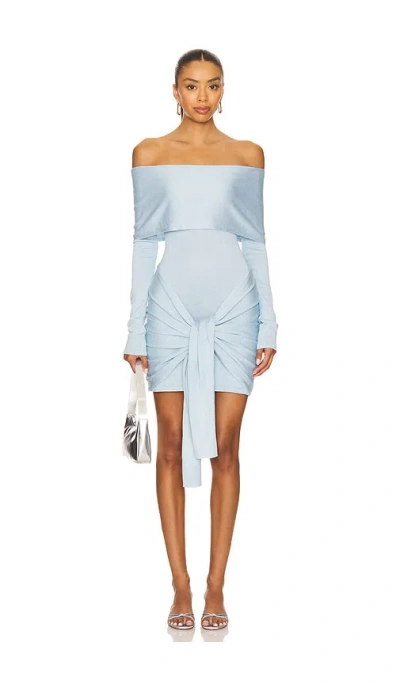 Superdown X Yhasmina Ferrara Theresa Mini Dress In Blue