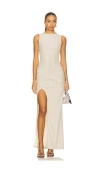 Superdown X Yhasmina Ferrara Zixuan Maxi Dress In Silver