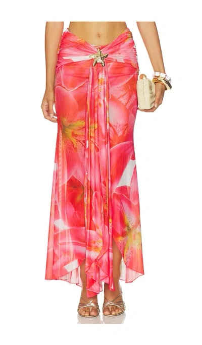 Superdown Xandra Maxi Skirt In Pink