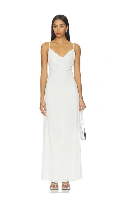 Superdown Xanthia Embellished Maxi Dress In White