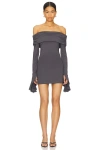 Superdown Yuka Mini Dress In Slate