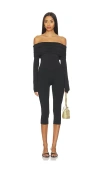 Superdown Yuna Capri Jumpsuit In Black
