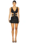 Superdown Zaira Mini Dress In Black
