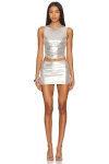 Superdown Zariah Skirt Set In Silver