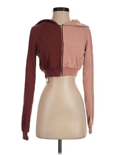 Pre-owned Superdown Zip Up Hoodie In Burgundy