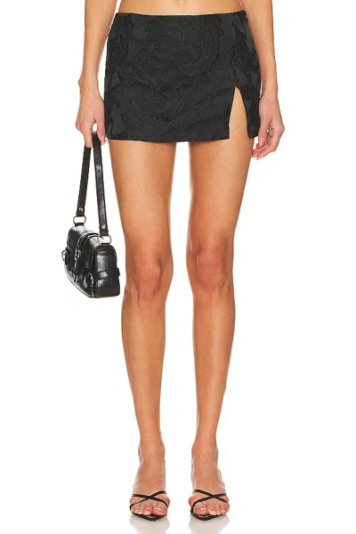 Superdown Zya Mini Skirt In Black