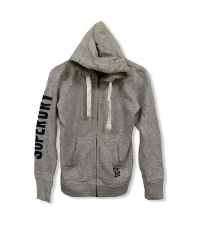 Pre-owned Superdry - Embroidered Logo Zipper Hoodies