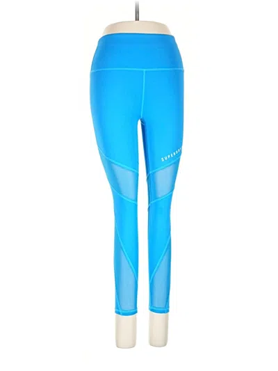 Pre-owned Superdry Active Pants In Blue