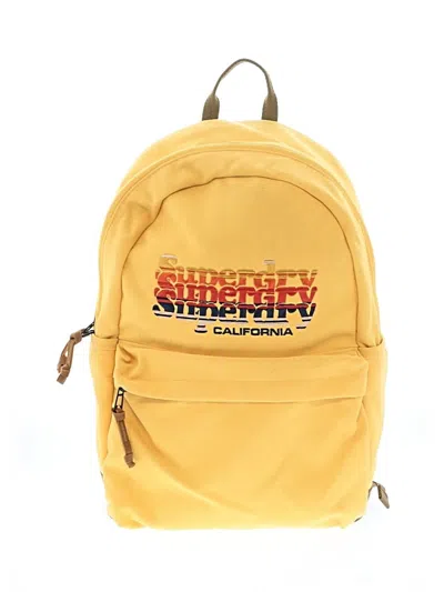 Pre-owned Superdry Backpack In Yellow