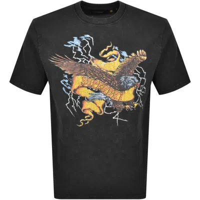 Superdry Biker Rock Graphic T Shirt Black