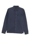 Superdry Buttoned Chest-pocket Shirt In Blue