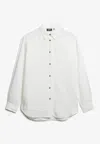 Superdry Camicia Casual Linen Boyfriend Shirt In White