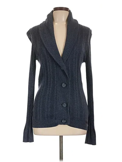 Pre-owned Superdry Cardigan Sweater In Blue