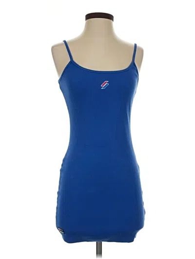 Pre-owned Superdry Casual Dress In Blue