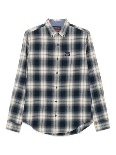 Superdry Checked Shirt In Blue