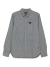 Superdry Chest-pocket Shirt In Gray