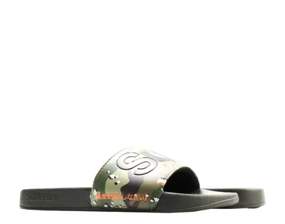 Superdry Classic Pool Slides Army Camo Men's Flip Flops Mf300004a-army