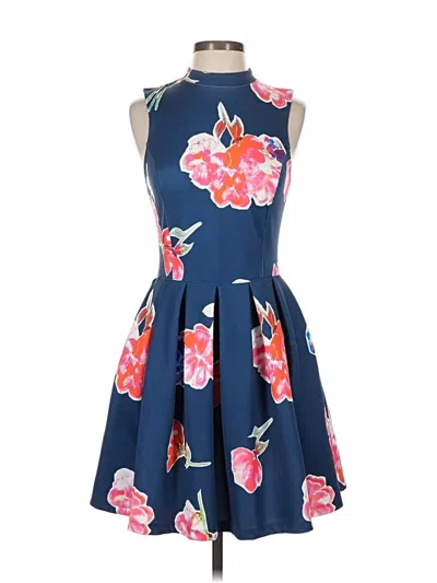 Pre-owned Superdry Cocktail Dress In Blue