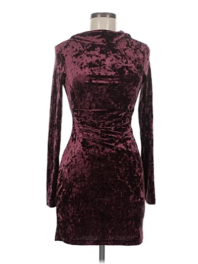 Pre-owned Superdry Cocktail Dress In Burgundy