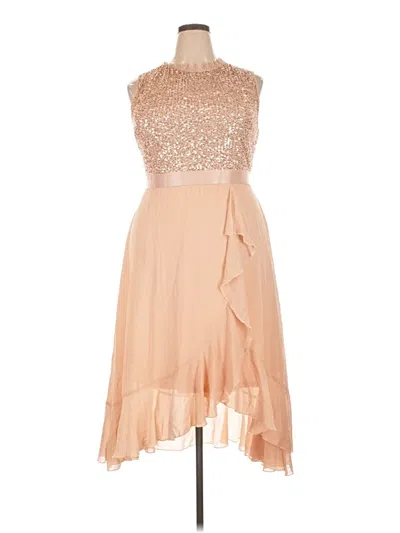 Pre-owned Superdry Cocktail Dress In Tan