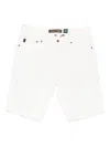 Superdry Cotton Denim Shorts In White