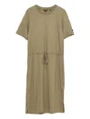 Superdry Drawstring-waist Dress In Neutral